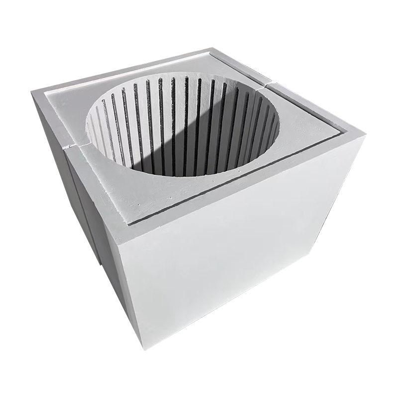 บล็อกโมดูลทำความร้อนไฟเบอร์เซรามิกสำหรับเตาต้านทานไฟฟ้า