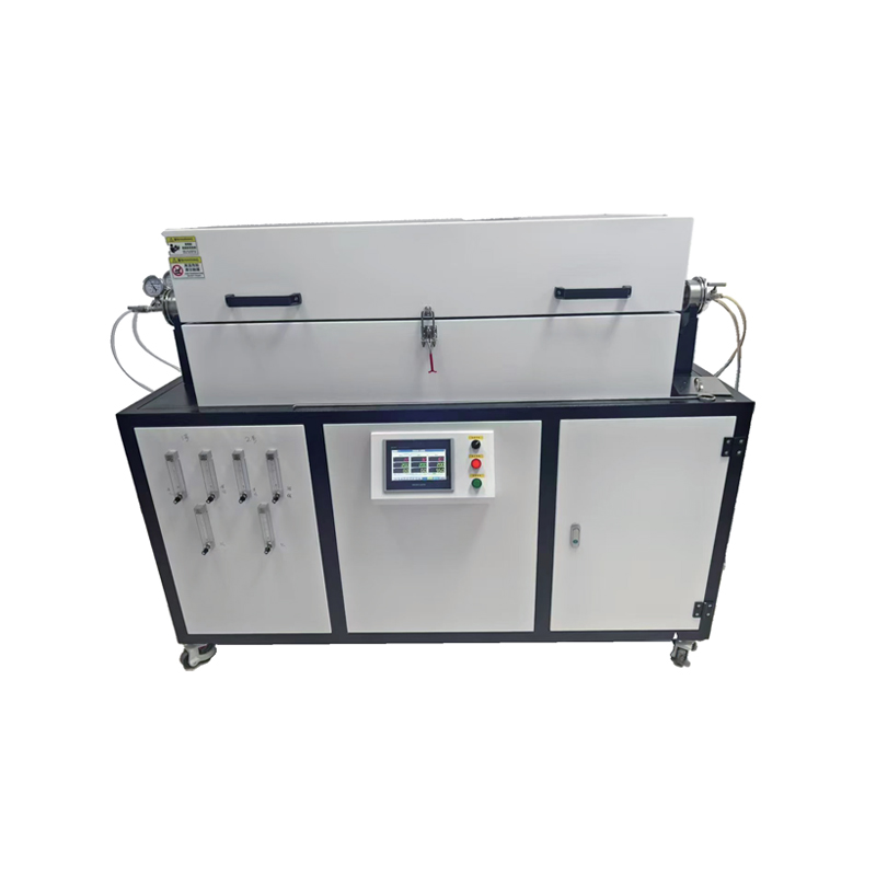 เตาหลอดควอตซ์ที่มีความบริสุทธิ์สูงสามอุณหภูมิ